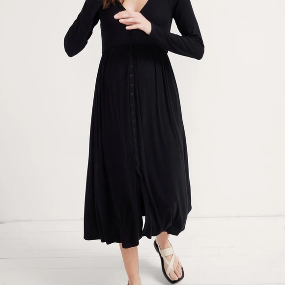 HATCH Collection Rib Nursing Dress - Picture 2 of 7